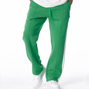 Pantalons de jogging personnalisés en coton molletonné lourd, unis ou brodés, usine OEM - Product Image 1