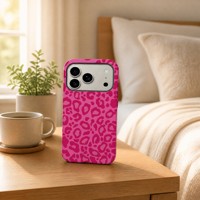 Coque de téléphone magnétique mate deux-en-un à motif léopard pour iPhone 17 Pro Max 17 Pro 17 Air 16