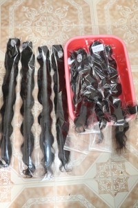 ผมหยักศกจากอินเดียดิบ22นิ้วผมคน100% ยังไม่ผ่านการทำ100% - Product Image 6