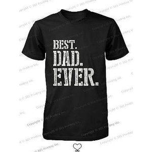 Camiseta para hombre con el texto 'Mejor papá de todos los tiempos', estilo stencil - Product Image 1