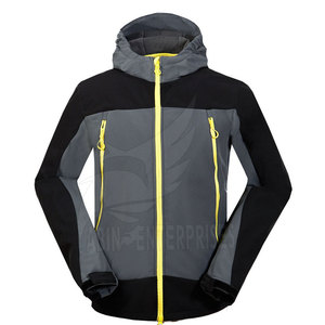 Custom Print <b>Men's</b> Softshell <b>Jacket</b> High Street Style High Quality <b>Letter</b> Waterproof Windproof Breathable O-Neck Collar Hood for - Product Image 1