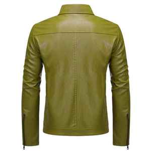 Vestes en cuir pour hommes véritables personnalisées Style de rue pour l'hiver Vestes pour hommes Meilleure offre pour la saison Veste unique pour hommes - Product Image 2