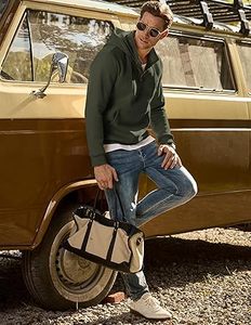 Sudaderas Casuales de Invierno para Hombre, Color Sólido, 100% Algodón, Felpa, Corte Regular, Secado Rápido, Transpirable, Alta Calidad, Teñido Liso, Forradas, Tejidas - Product Image 6