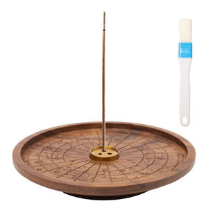 Soporte de incienso de madera retro atemporal con diseño tallado a mano para decoración del hogar, templo, estilo clásico y tradicional - Product Image 5