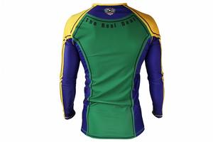 Manga larga Unisex Rash Guard MMA Jiu Jitsu entrenamiento compresión UPF50 transpirable secado rápido gimnasio Fitness correr - Product Image 3