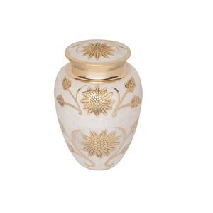 Urne classique Blue Fire de haute qualité Meilleur prix du marché pour les urnes de crémation Premium Fournitures funéraires fiables - Product Image 1