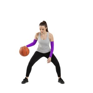 Mangas Deportivas para Mujer con Logotipo OEM, Transpirables, Ecológicas, de Secado Rápido, Talla Grande, 100% Poliéster - Product Image 2