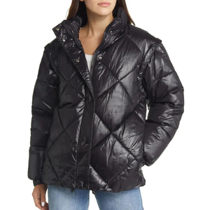 Chaqueta de Invierno para Mujer, Chaqueta Acolchada Mediana, Abrigo Acolchado Cálido, Prenda Exterior Acolchada Moderna, Estilo Casual Moderno - Product Image 2