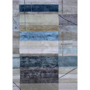 Tapis en laine et viscose tufté à la main Caliedo Ivory, motif abstrait rectangulaire 9x12, pour la maison, le couloir, épaisseur 10 mm, neuf - TNQ-4354 (CS-01) - Product Image 1