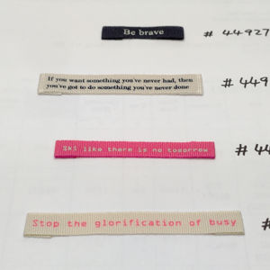 ป้ายผ้าคอตตอนพิมพ์ลายเป็นมิตรกับสิ่งแวดล้อมฉลากรีไซเคิลสีตามสั่งป้ายกำกับดูแลซักได้ - Product Image 5