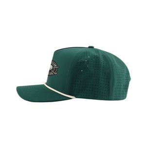 Custom Rubber Logo Breathable Rope Golf Hat with Laser Cut Holes Curved Brim Quick Dry Waterproof <b>Snapback</b> <b>Cap</b> Unisex - Product Image 2