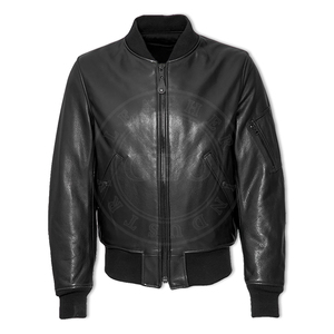 แจ็กเก็ตหนังแฟชั่นสุภาพบุรุษสำหรับฤดูหนาวปรับแต่ง2026 - Product Image 1