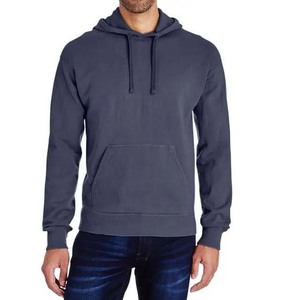 Jersey de color personalizado sudaderas con capucha para hombre precio al por mayor manga larga 100% algodón manga larga básica sudaderas con capucha para hombre - Product Image 1