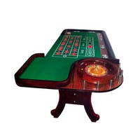 Nouveau design de table à roulette en bois avec dessus en plexiglas pour casino, mahjong et jeux d'argent à vendre