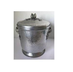 Cubo de hielo de aluminio fundido en forma ovalada Cubo de hielo de metal de nuevo diseño para vino y bebidas frías Cubo de hielo de botella - Product Image 2