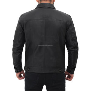 แจ็กเก็ตหนังแฟชั่นสำหรับผู้ชายเสื้อแจ็คเก็ตหนังสินค้าใหม่สไตล์2024โรงงานขายตรงสินค้ามาใหม่ - Product Image 2