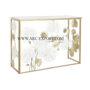 Meubles de design luxueux Table console Prix abordable Or poli Ferme et bureau Table console fantaisie à bas prix - Product Image 4