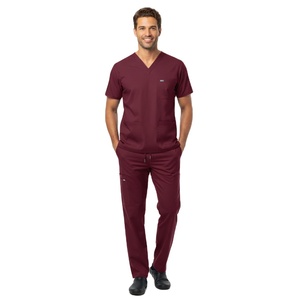 Conjunto de Uniforme Médico para Hombre ProFit, Personalizable, Elástico, Duradero, con Cuello en V, Parte Superior y Pantalones, Uniforme para Clínica Médica y Hospital, Cómodo, al por Mayor - Product Image 4