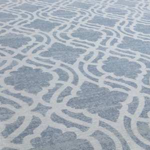Modern Machine Made Washable Rectangle Area <b>Rug</b> for Living Room Bedroom Hallway Polyester Blue - Product Image 2