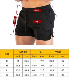 Shorts de sport pour homme 100% polyester, respirants, légers, séchage rapide, design uni, poches, tricotés pour l'entraînement actif - Product Image 6