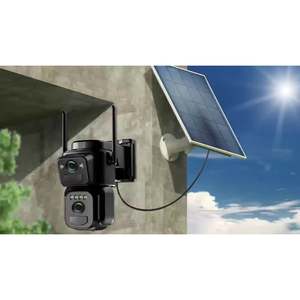 Caméra de sécurité extérieure sans fil WiFi 2K 300W avec panneau solaire, surveillance de sécurité IP multifonctionnelle - Product Image 3