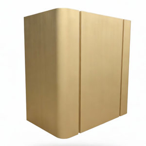 Architectural Box Brass Handcrafted 16 Gauge <strong>Range</strong> <strong>Hood</strong> Wall Mount Luxury Custom Curved Face <strong>Vent</strong> <strong>Hood</strong> for Designer Kitchens - Product Image 3