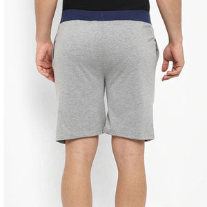 Pantalones cortos de gimnasio de algodón de LICRA cómodos para hombre, cintura elástica, pantalones cortos elásticos para correr, bolsillos, pantalones cortos informales para el hogar para hombre - Product Image 3