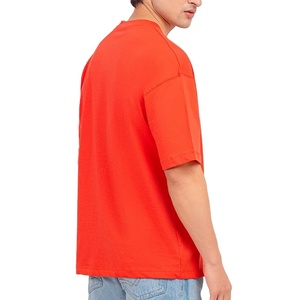 T-shirt décontracté personnalisé pour hommes, col rond, manches courtes, respirant, séchage rapide, en tissu toile, vente en gros - Product Image 3