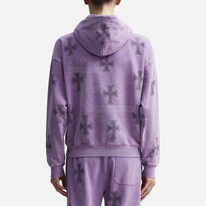 Sudadera con capucha de lana informal de invierno para hombre, 100% algodón, secado rápido y transpirable, diseño personalizable, servicio OEM - Product Image 4