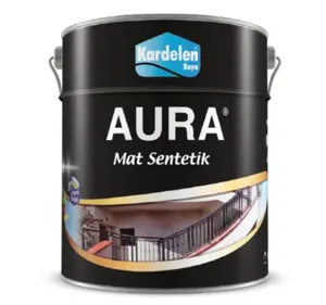 Kardelen Aura Flat Synthetic Paint Solvent Based Special Alkyd Resin Resistant to Yellowing Perfect Opacity Resistant to Dust