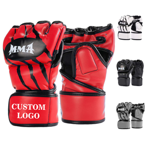 Wholesale Top Design Half-Finger Grappling Gloves for <b>Boxing</b> and Martial Arts Custom Logo MMA Gear - Product Image 1
