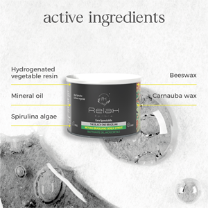 Cire liposoluble noire en marque privée 800ml |   Cire dépilatoire de style brésilien OEM ODM avec spiruline pour usage professionnel - Product Image 2