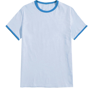 Two-Tone Design <b>Shirts</b> Trendy <b>Men's</b> <b>Ringer</b> Tees Cotton Private Label <b>Ringer</b> <b>Men's</b> <b>T</b> <b>shirts</b> OEM Short Sleeve <b>Ringer</b> Tee for <b>Men</b> - Product Image 4