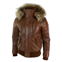 En peau de mouton Dunkerque Shearling Bane Aviator Fourrure Bomber Manteau En Cuir Veste Hommes Vol Chaud Remplissage Vêtements D'hiver Manteau Veste Prix