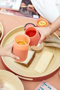 Bandeja de servicio de bambú de estilo bohemio vintage, material ecológico de Vietnam, buen precio para bandeja rodante, nuevo diseño - Product Image 5