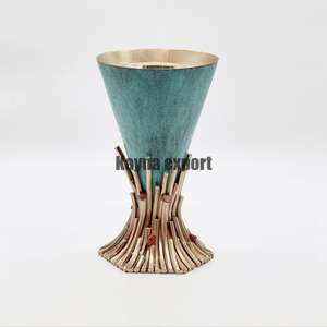 Juego de quemadores Bukhoor plateados y dorados, quemador de incienso de metal con fragancia para el hogar en relieve de metal de acero inoxidable 304 - Product Image 2