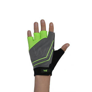 Gants de musculation pour entraînement fitness, demi-doigts, en cuir/néoprène, antidérapants, pour la salle de sport - Product Image 2