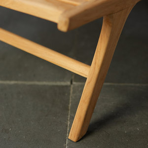 เก้าอี้เลานจ์กลางแจ้งไม้สักฮาวาน่าสําหรับเฟอร์นิเจอร์ภายนอก - Product Image 3