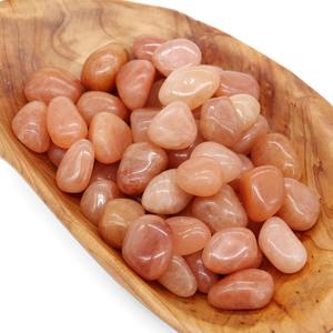 Pierres roulées d'aventurine rouge de haute qualité cristaux Feng Shui en vrac polis pour la guérison en gros - Product Image 6