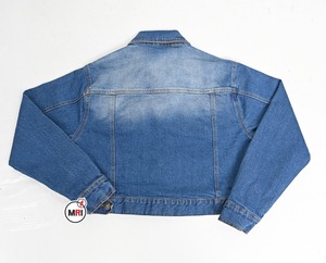 Vente en gros de veste courte pour femmes en denim respirant personnalisées coupe-vent d'hiver à col rabattu avec logo personnalisé confortable - Product Image 5