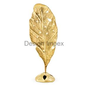 Feuille Accent Événements Vacances Noël Articles décoratifs Sculpture de feuille en aluminium coulé Objet de table Artisanat en métal Feuille d'argent personnalisée - Product Image 5