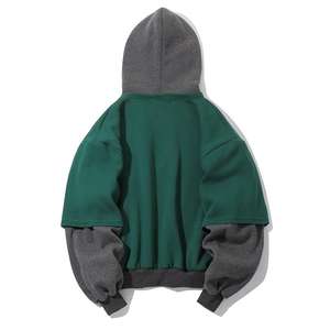 Sudaderas con Capucha Extra Grandes de Alta Calidad, de Algodón Grueso de 500, 600 y 800 g/m², Felpa Francesa, Color Gris Azulado, Lisas, Unisex, para Invierno, para Hombre - Product Image 2