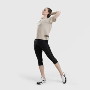 Leggings pour femmes à motif trèfle noir, options taille haute ou mi-haute, taille XL, sans couture, respirants, en spandex, style décontracté - Product Image 4