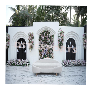 Paneles de arco blanco contemporáneo para decoración de eventos, paneles de fondo de arco de boda blancos modernos, paneles de Bodas de eventos blancos elegantes - Product Image 1