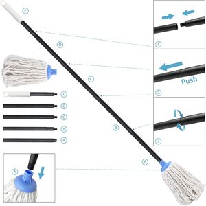 Kentucky Industrial High Quality Eco-friendly Self-Wringer Durable Multi-functional Flat <b>Mop</b> Plastic Clip Dolly 20,000+ - Product Image 2