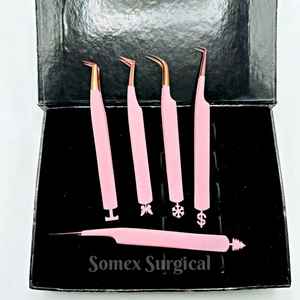 Meilleures pinces pour extensions de cils en acier inoxydable, haut de gamme, multi-pièces, stockage, pinces à cils greffées - Product Image 4