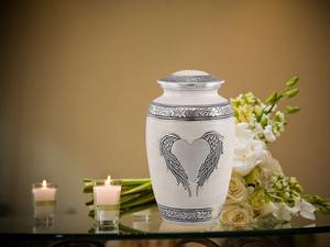 Urna conmemorativa para cenizas humanas Urna de cremación de alta calidad para seres queridos Urna de aluminio duradera con diseño hecho a mano - Product Image 3