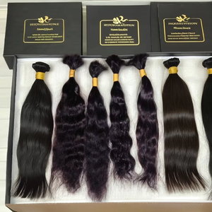 100% cheveux bruts vierges non transformés à cuticule alignée, faisceaux de cheveux humains indiens à vague lâche Extensions de cheveux indiens bruts - Product Image 3