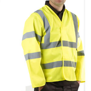 Chaleco de ropa de trabajo industrial de poliéster personalizable de la mejor calidad 2025 con mangas de seguridad reflectantes completas Logotipo personalizable - Product Image 1