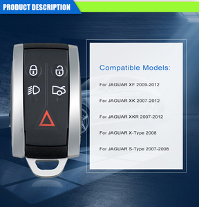 4 + 1 nút FSK 315Mhz FSK 433Mhz thông minh từ xa Key Fob Jaguar từ xa chính - Product Image 3